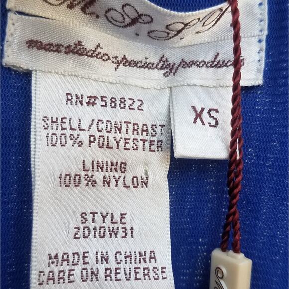 Max Studio | Sequin Tank Top Blouse Blue XS - Picture 8 of 8